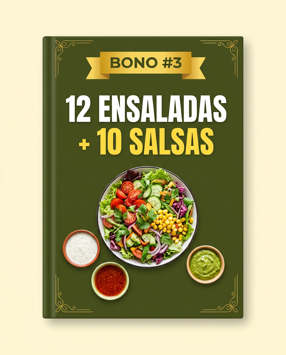 12 ENSALADAS + 10 SALSAS
